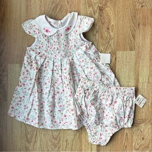 NWT Floral Smocked Baby Dress Size 3-6 Months